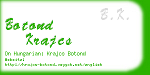 botond krajcs business card